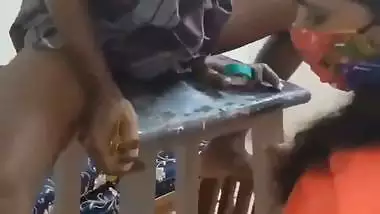 Tamil porn of Anni giving a handjob to her injured Devar