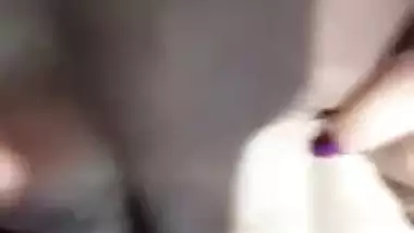 Boyfriend inserting beer bottle in GF pussy viral sex