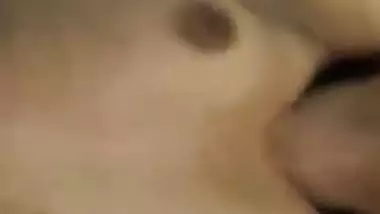 Naked girl in hotel room fucked by lover with condom