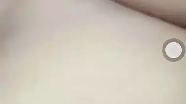 Horny bhabhi video call fingering her shaved pussy