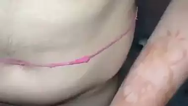 Hindi sexy bf of a girl putting a condom on a dick