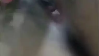 Beautiful horny village girl fingering pussy