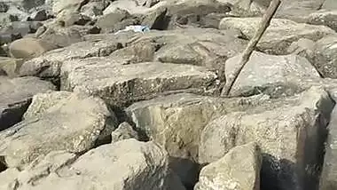 Indian Couple kissing in public 