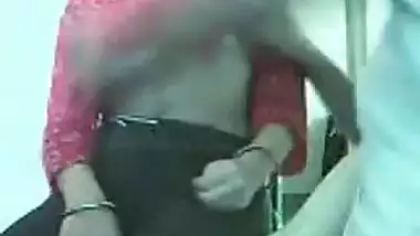 Naughty Indian gf shows her melons 