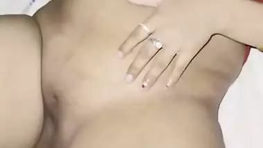 Wife in red thong having sex with masked man