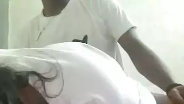 Local sex video of an 18-year-old girl fucking with BF