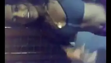 Slim newly married wife with husband