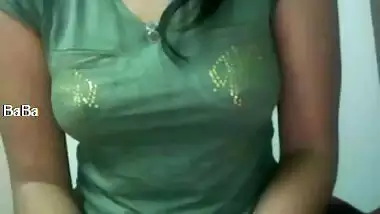 Desperate young Indian girl masturbating.