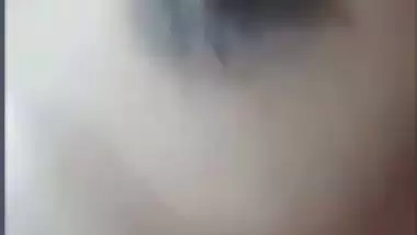 Hot wife exposing nude body curves to ex-lover