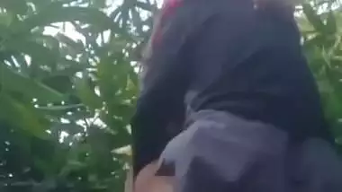 Big boob lady enjoys desi outdoor sex with a gardener