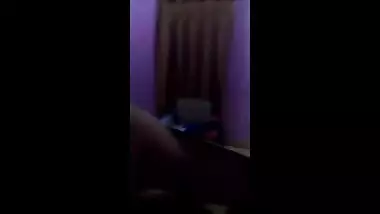 Wife posing for husband