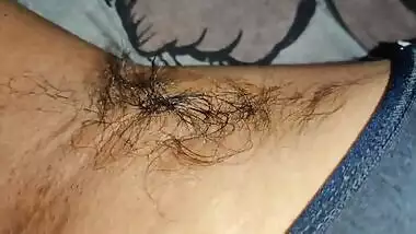 She really enjoyed licking her hairy armpits